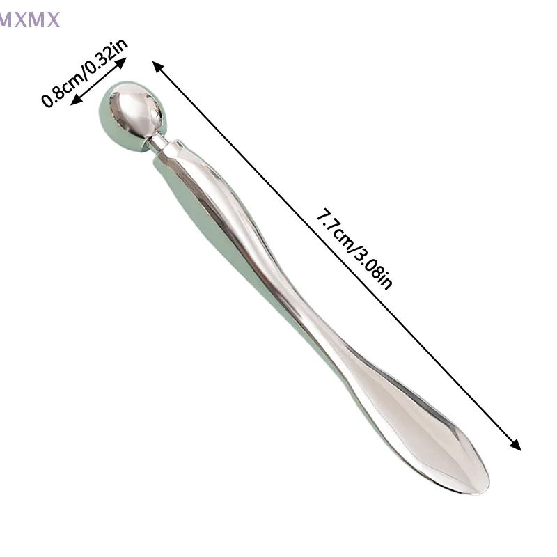 アイクリームアプリケーター,メタルマッサージツール,しわ防止,むくみ除去,スリミングフェイスケアツール,マスクスパチュラ