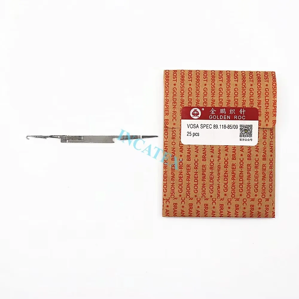 100 Agujas de Tejer Originales Golden Roc Vosa Spec 89.118-85/09 para Máquina de Tejer China SHIMA SEIKI, Aguja 7G