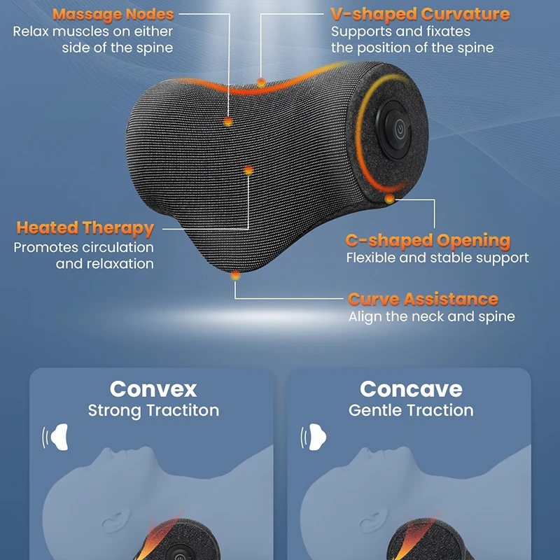 Nekteck 전기 마사지 베개, 열 포함 멀티 등 및 목 마사지기, 5s 가열, 근육 이완, 어깨 마사지 베개 쿠션