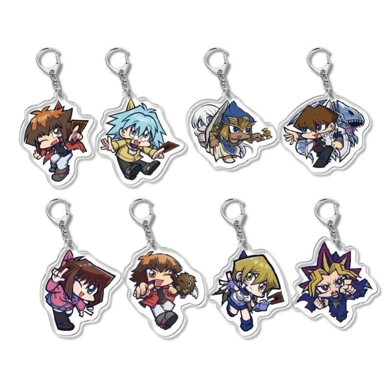 Fujihara Takumi Touma Kamijou Yugi Muto Popular Anime Two-dimensional Peripheral Acrylic Keychain Backpack Pendant Student Gifts