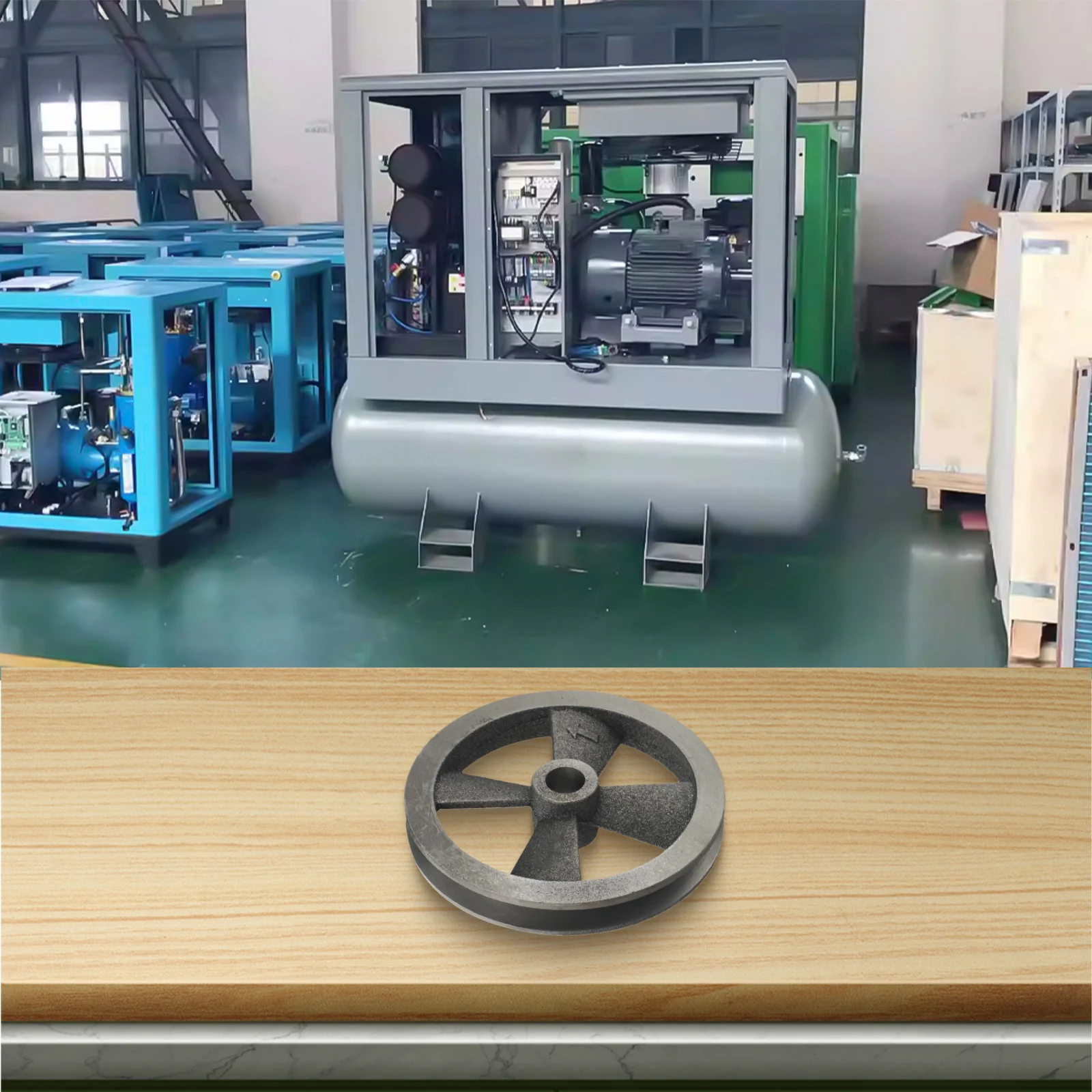 

For Industrial Use Air Compressor Pulley Compressor Pulley Fitting Metal Construction For Air Compressor Compressor Parts