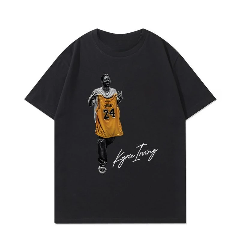 

Star Owen Pays Tribute To Kobe Bryant с трикотажной футболкой с короткими рукавами и принтом, мужская повседневная американская тренировочная одежда из хлопка