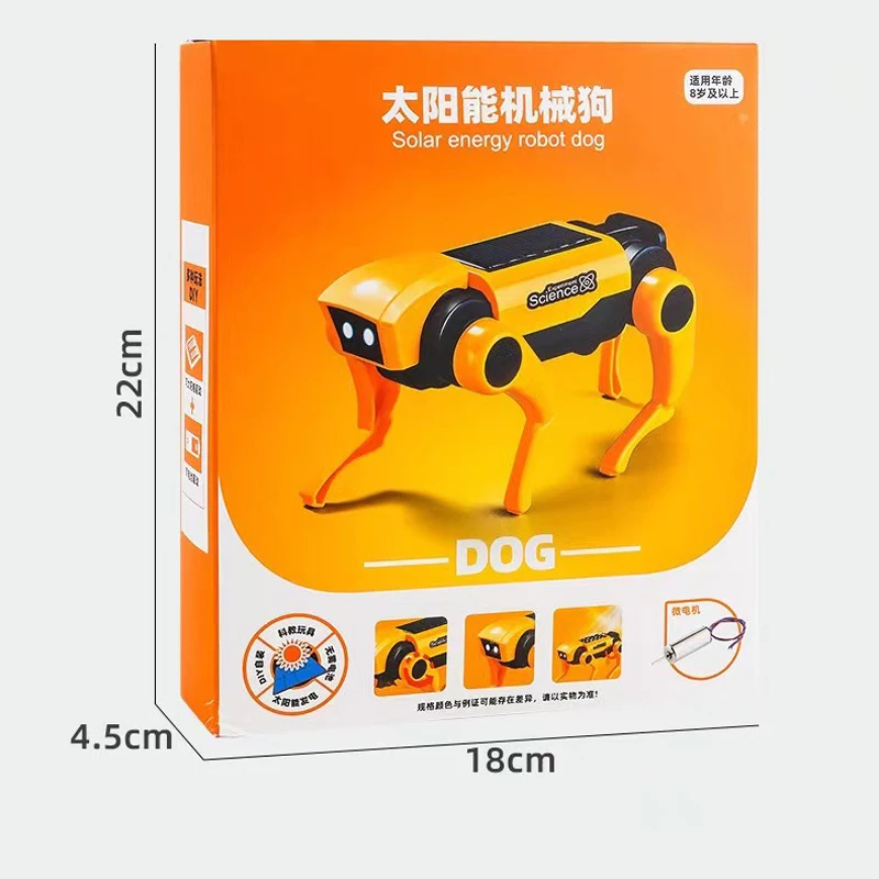 New Science and Education Solar Energy Machine Dog Steam Manual DIY Assembly Puzzle Experiment Robot Male and Female Toys