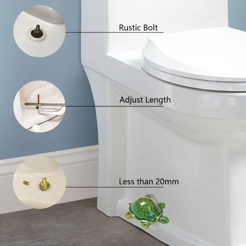 Tappi per bulloni per WC con tartaruga Ornamenti per bagno Tappi per bulloni per WC funzionali e divertenti Trasporto
