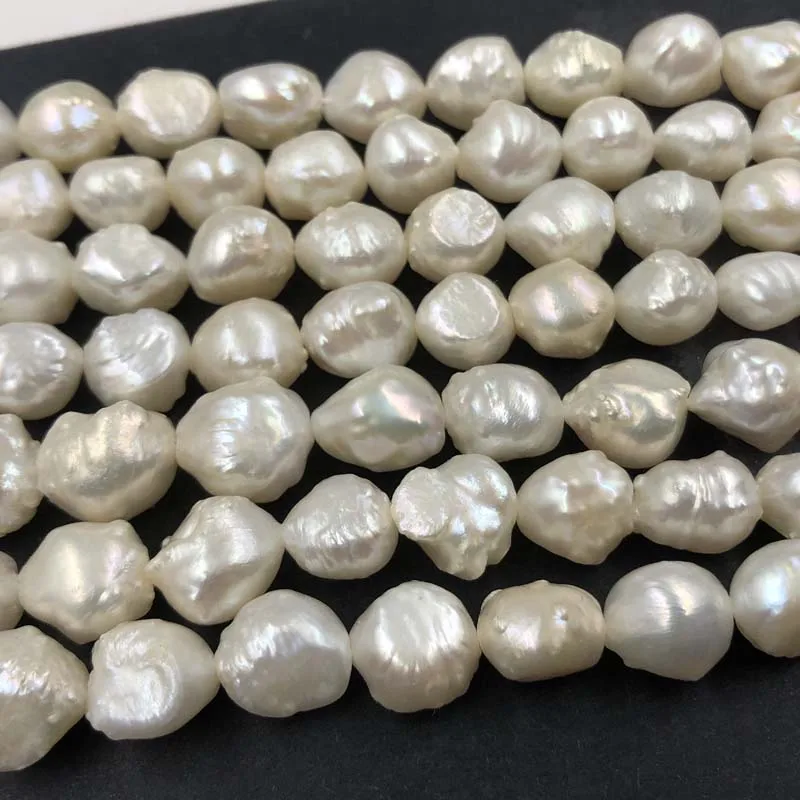 ELEISPL 8 Strands 9-11mm Baroque Freshwater Bubble Pearl Loose Beads Strings  #22010342