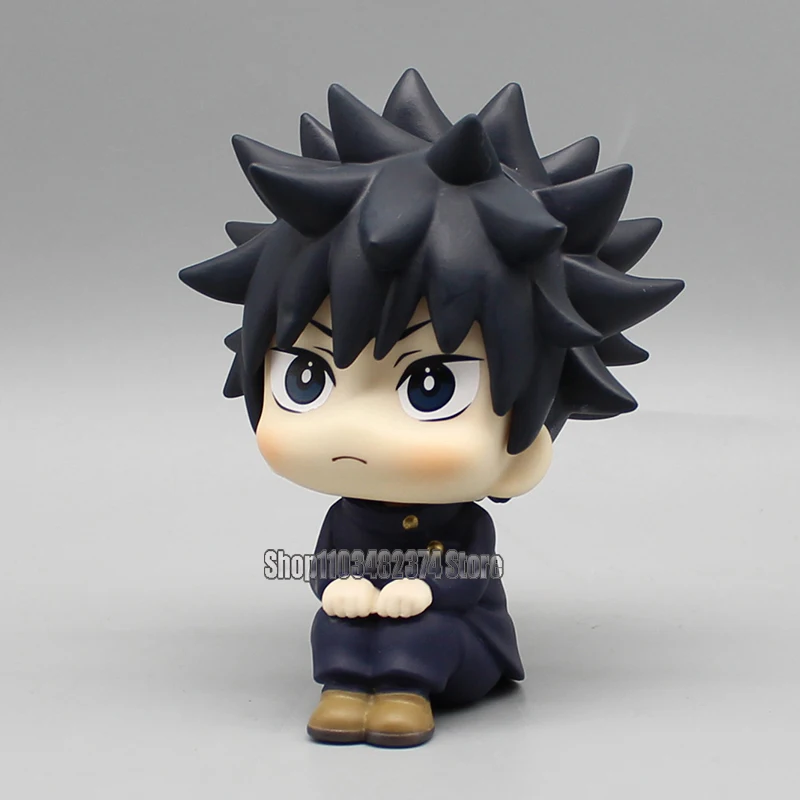 10cm Anime Jujutsu Kaisen Fushiguro Megumi Lookup Figures Mini Fushiguro Toji Figure Gk Sitting Doll PVC Collection Cute Toys