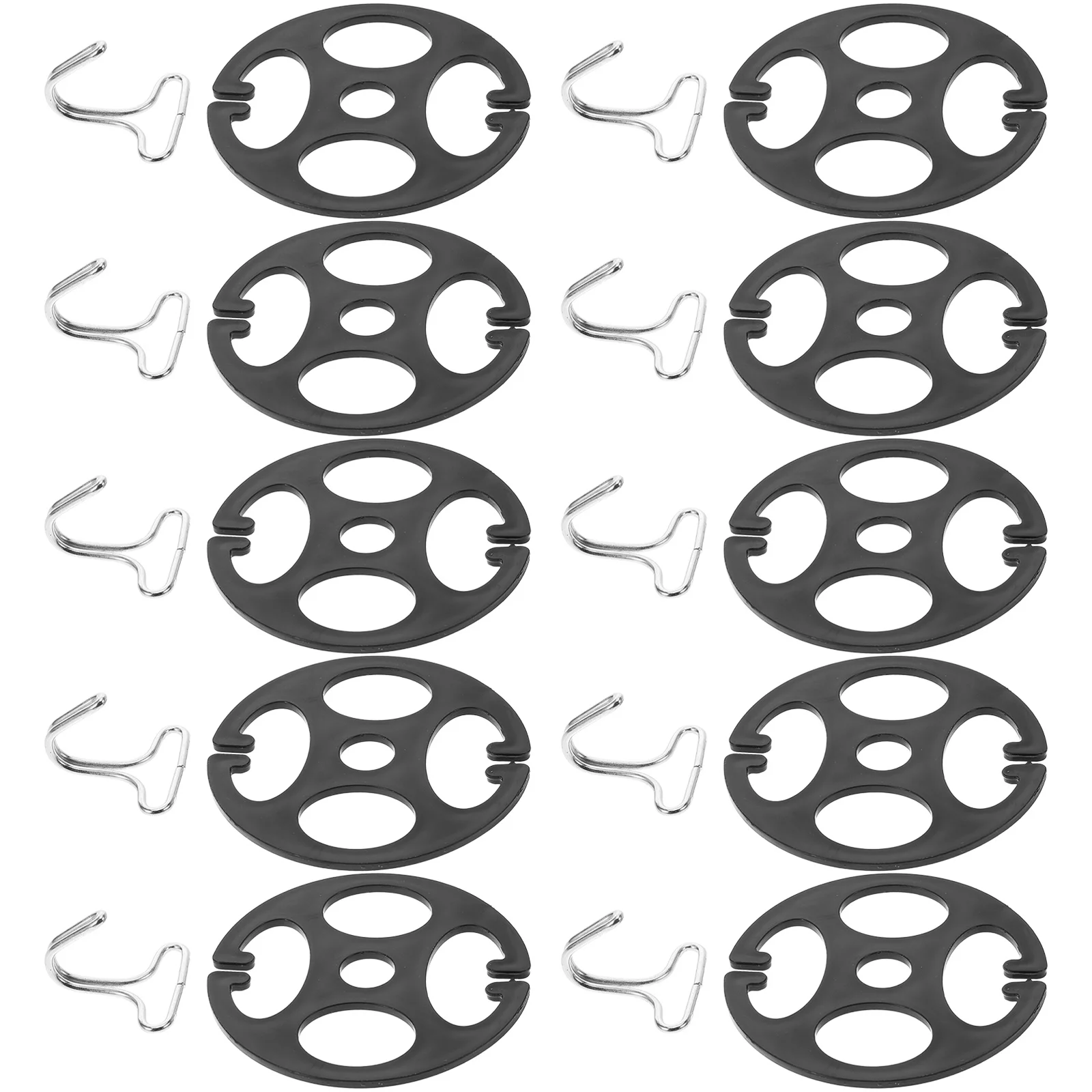 

10pcs Metal Hooks Clips Plastic For Car Seat Cover Fixing Replacement Automotive Interior Accessories Seat Cushion