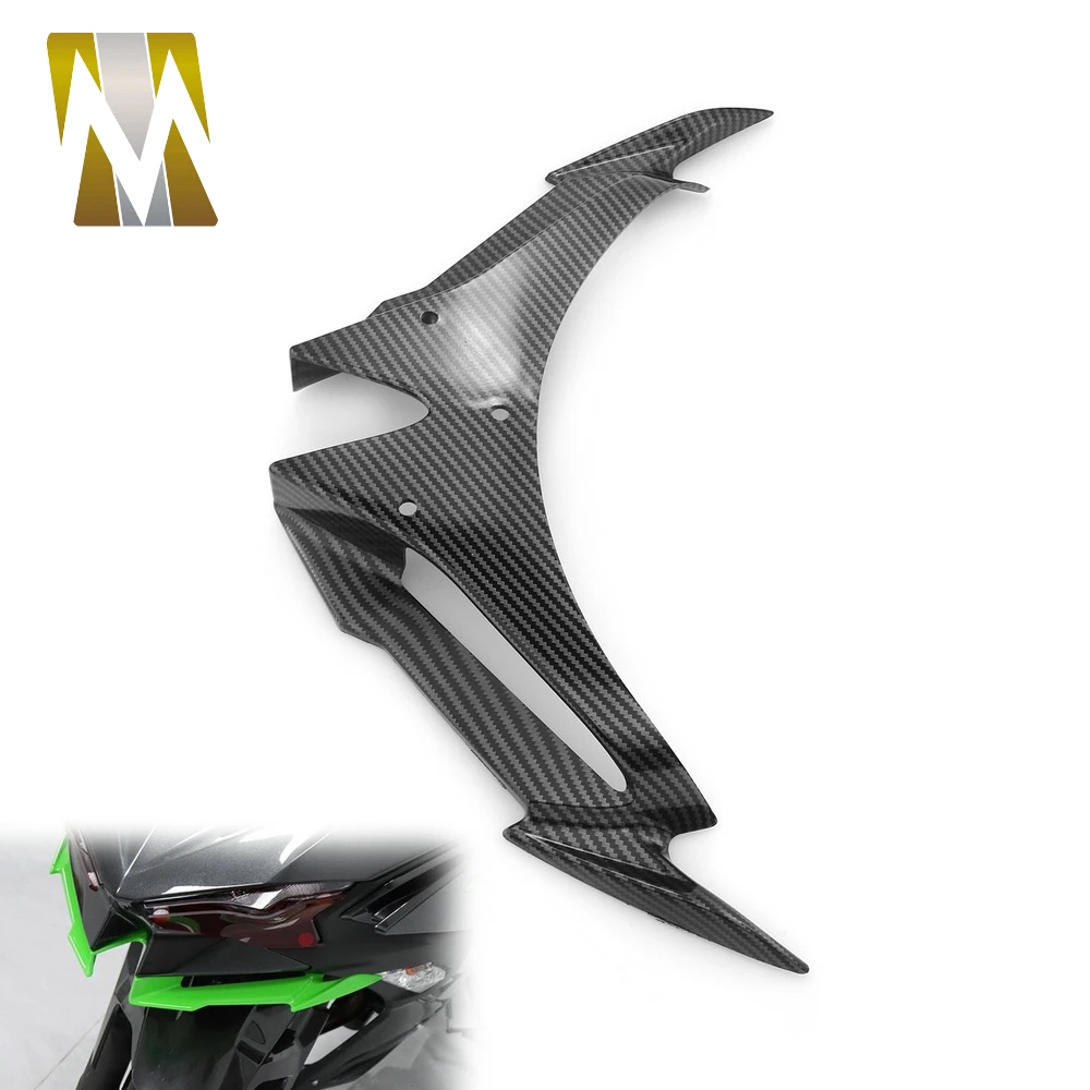 

Front Fairing Aerodynamic Winglets Cover For Kawasaki Ninja500 NINJA 500 Protection Guards Spoiler Winglet 2024 2025