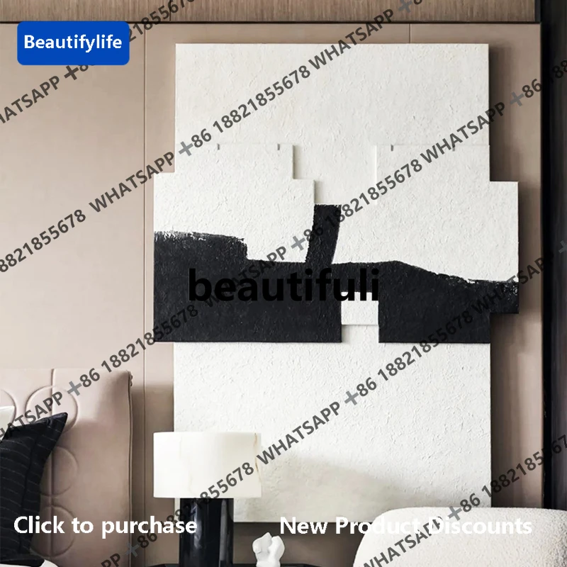 D183 Living room hand-painted texture decoration sandstone hanging painting bedroom three-dimensional hanging relief painting