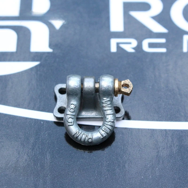 1/10 RC Rock Crawler Metal U Shackle Rescue Tow Hook Simulation Trailer Hook Upgrade Parts For 1:10 Scale RC Off-road Model Car