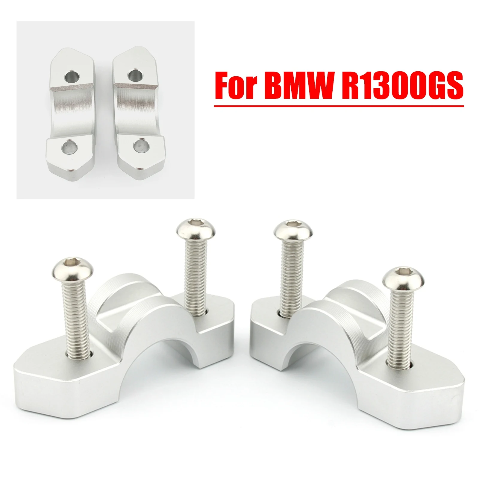 

For BMW R1300GS 2024 Handlebar Riser Clamp CNC Aluminum Increased 15mm/30mm Riser Kit Motorcycle Accessories
