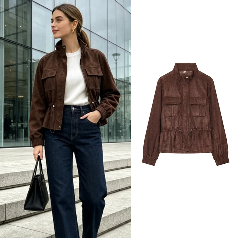Jackets Women's Autumn 2026 New Fashion Slim Short Warm Women's Jacket Fall Street Chic Travel Leisure Youth Outerwear & Coats