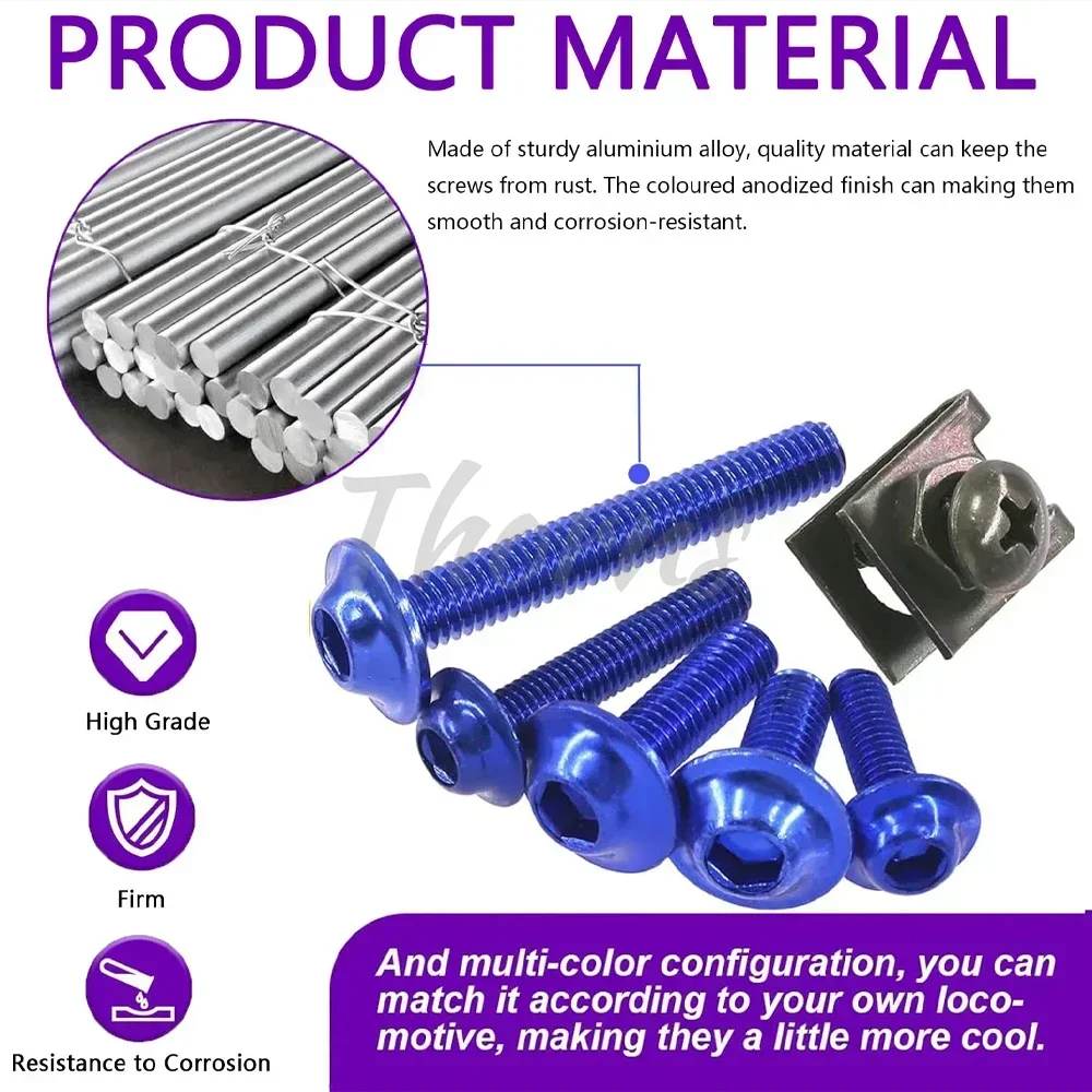 لكاواساكي نينجا 400 650 1000sx نينجيا Z1000 R SX Z400 Z650 Z750 Z800 Z900 موتو هدية الترباس و هيكل السيارة طقم مسامير ربط ث/الجوز