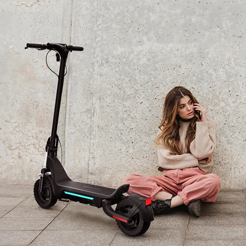 

S9 pro Chinese warehouse electric scooter peak 2000W dual motor 48V 18AH battery foldable 10-inch two-wheeled high-speed scooter