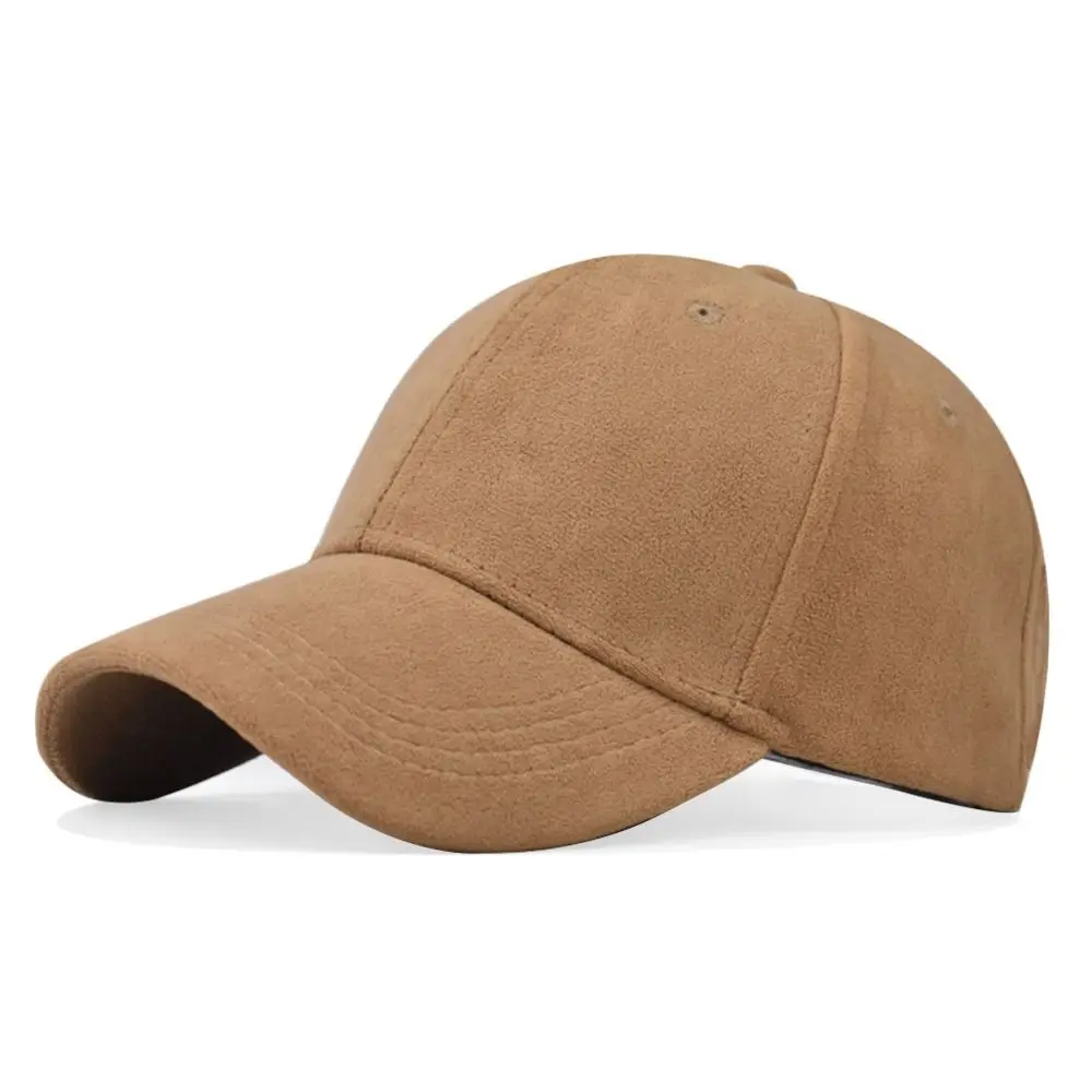 Lässige Wildleder-Baseballkappe, verstellbarer warmer Sonnenhut, atmungsaktiver Outdoor-Snapback-Hut für Männer und Frauen – Detail 9