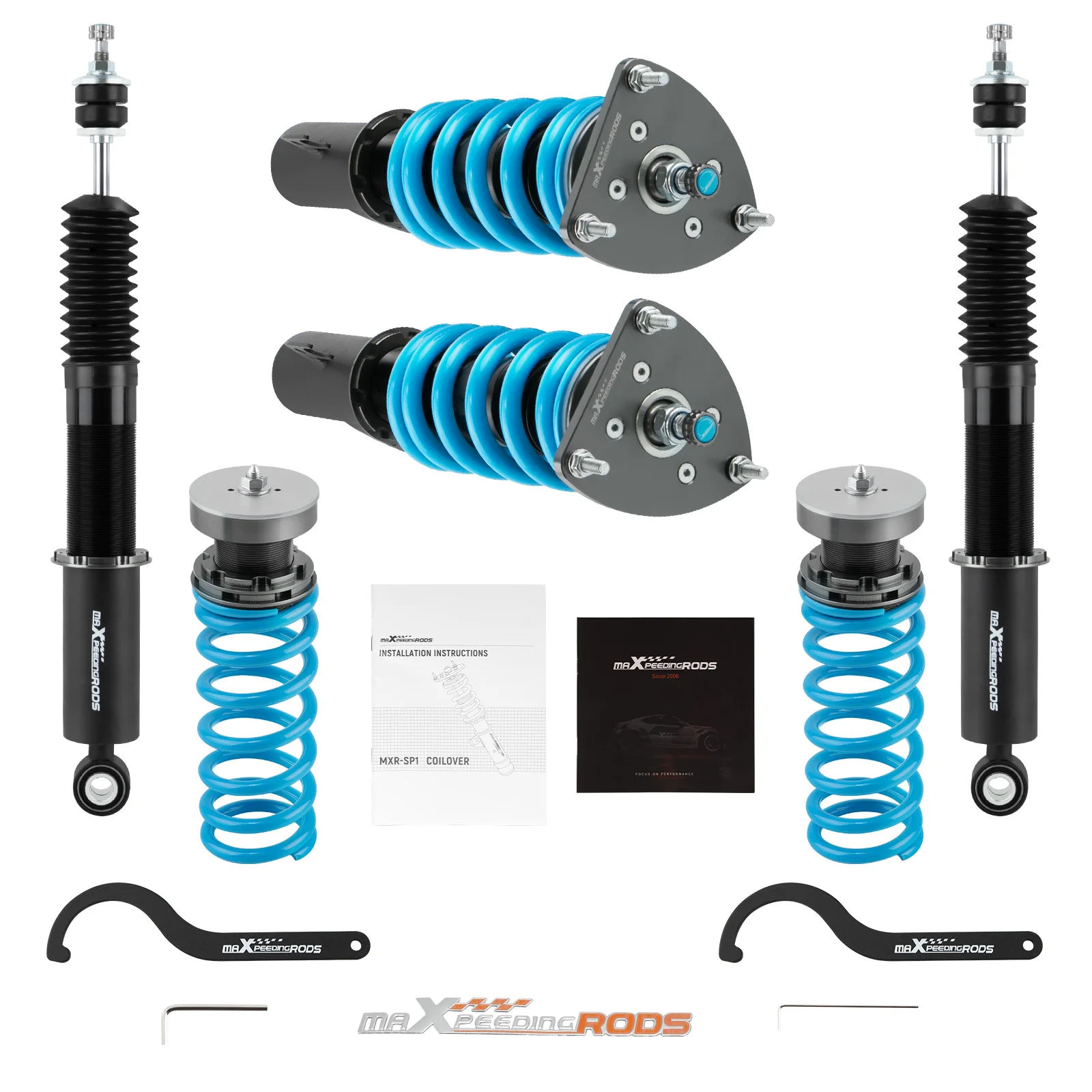 

Maxpeedingrods COT6 Adjustable Coilover Struts Lower Kit for Scion XB 2004-2006 Adjustable Coilover Shock Lower Kit