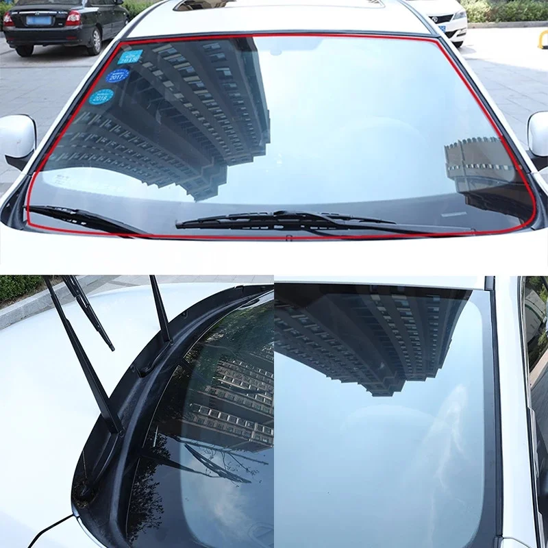 Car Rubber Strip Edge Sealing Auto Roof Windshield Sealant Protector Glass Kit Window Seals Noise Insulation Car Seals Edge Seal