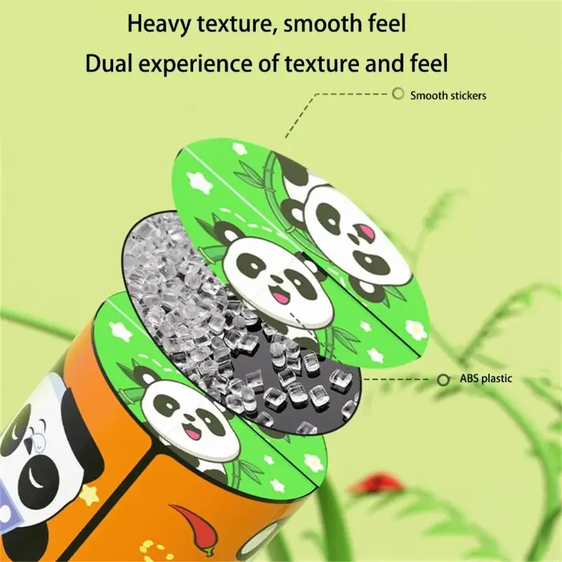 Đồ chơi xếp hình hình khối có họa tiết gấu trúc có thể đảo ngược dành cho liệu pháp rèn luyện tinh thần A2UB