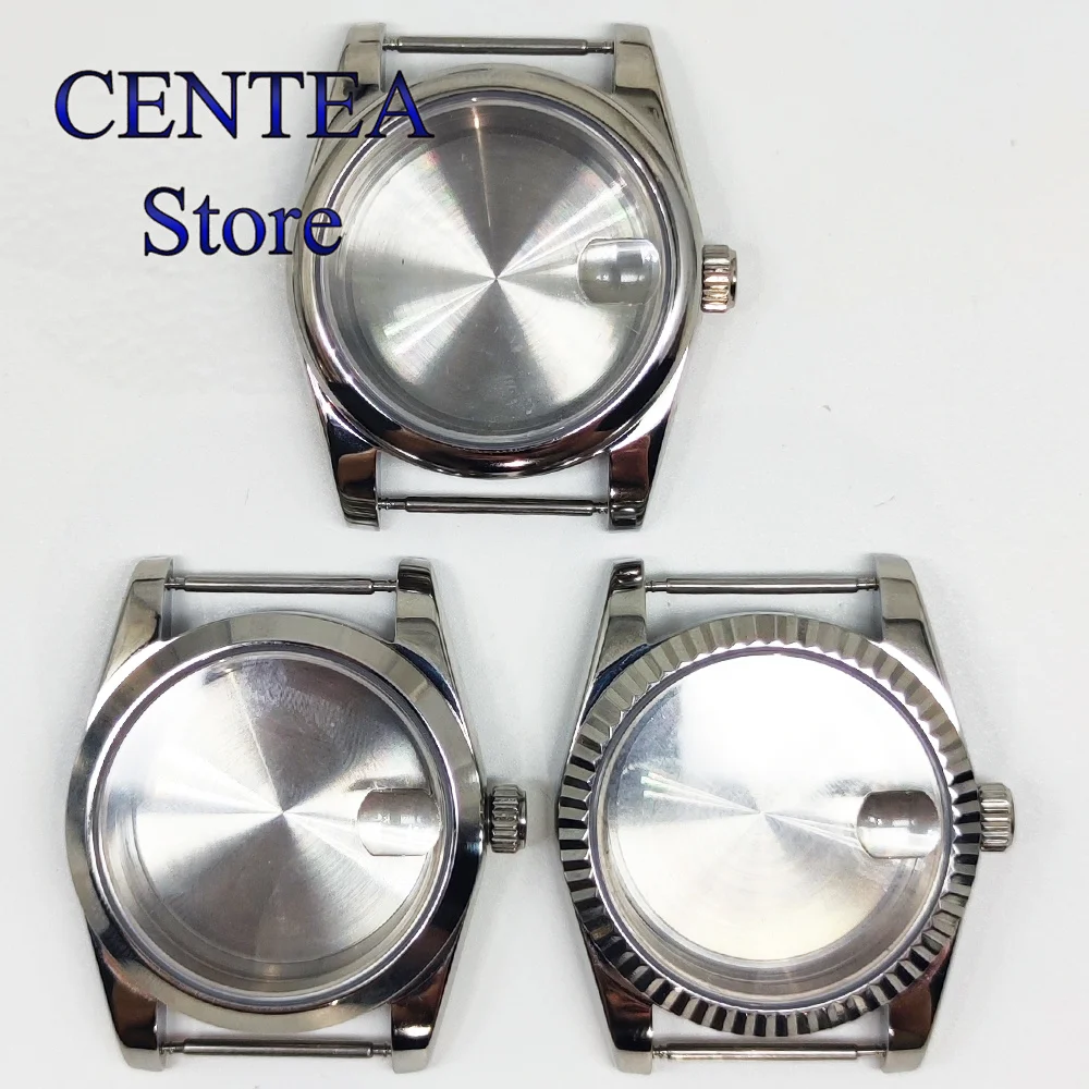 RICHUS 36mm 39mm Watch Case Polished Stainless Steel Sapphire Glass for NH35 NH36 ETA2824 2836 Miyota82 DG2813 PT5000 Movement