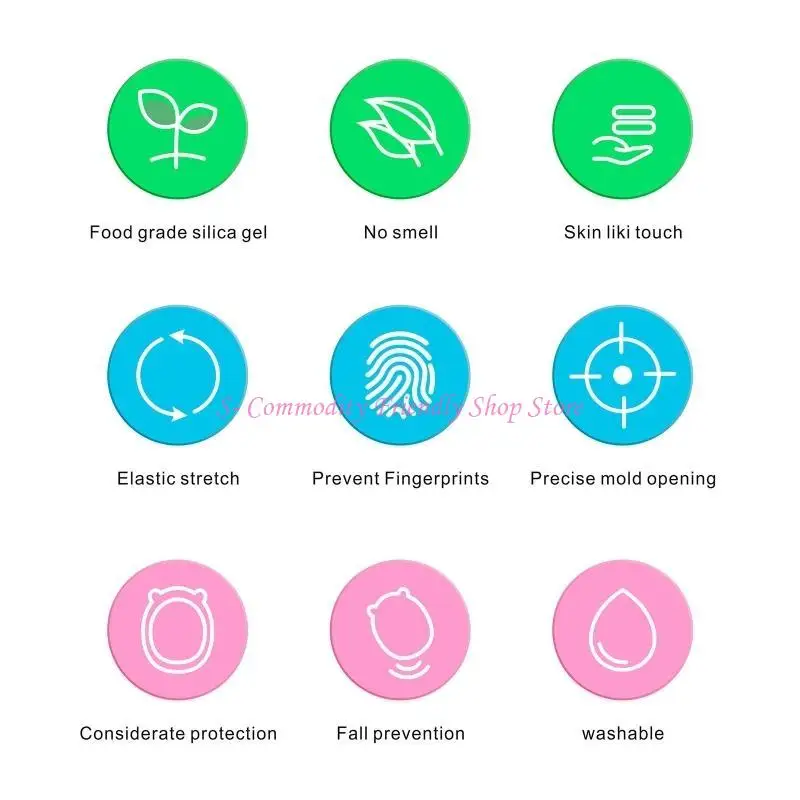 85AE Anti-collisione per custodia Cover in silicone impermeabile per custodia per Virtual Digital P