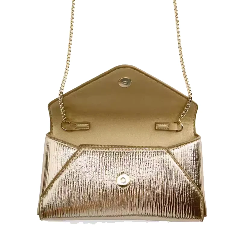 Gold silver black mobile phone shoulder bag small square bag mini chain envelope bag crossbody bag