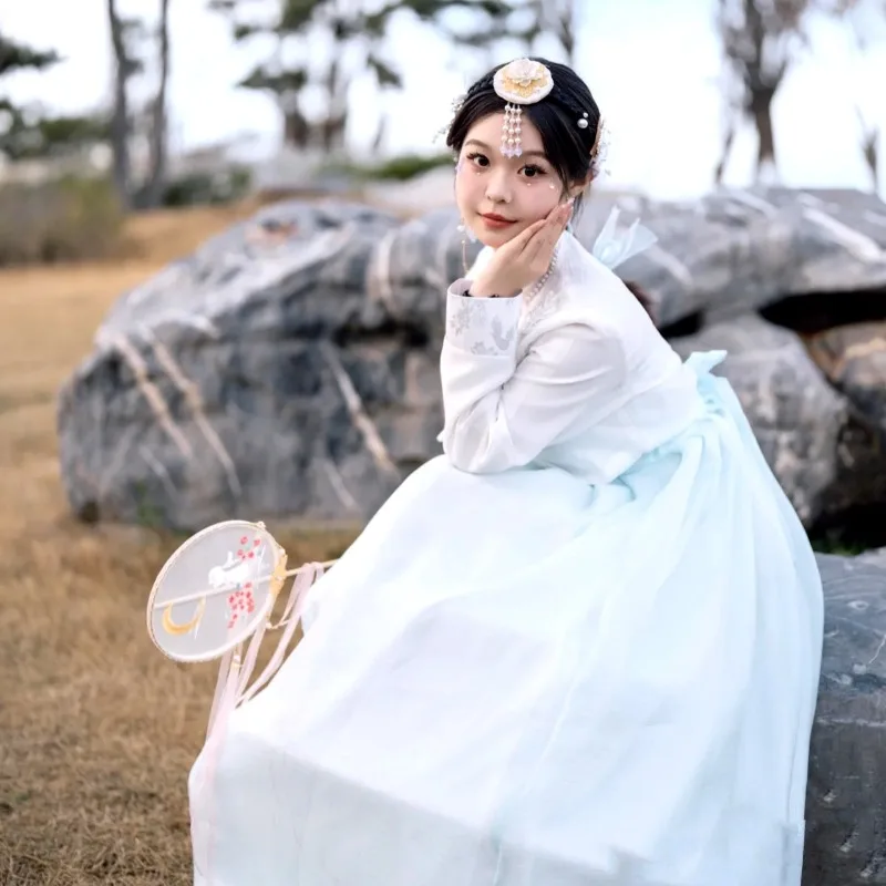 Hanbok Yanji Clothing Daily Performance Clothing Korean Clothing Female Improved Performance