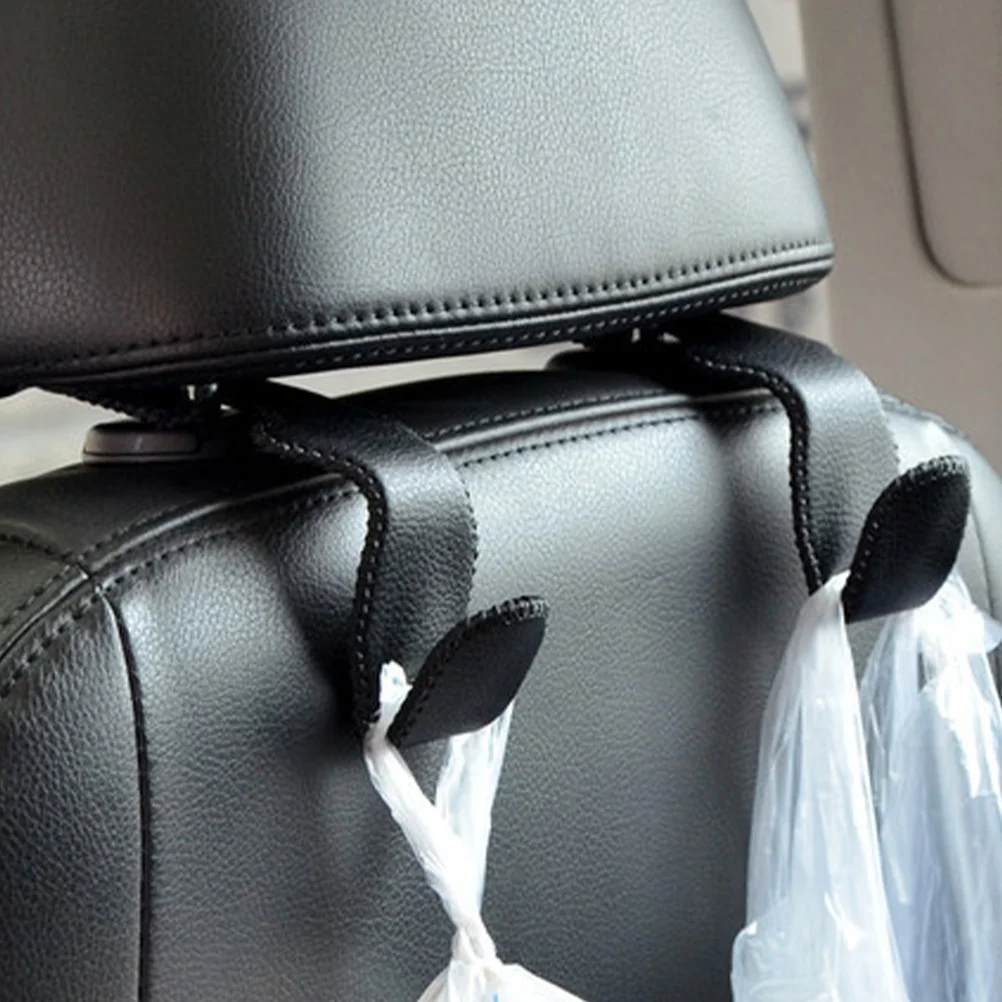

Rotatable Car Back Headrest Hanger Back Seat Hook Metal Frame Premium Pu Automotive Interior Accessories Storage