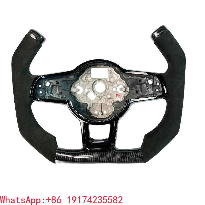 

ForFactory Customization for Polo Golf Passat MK7 Mk6 Old Model Upgrade Led alcantara Carbon Fiber Car Steering Whee