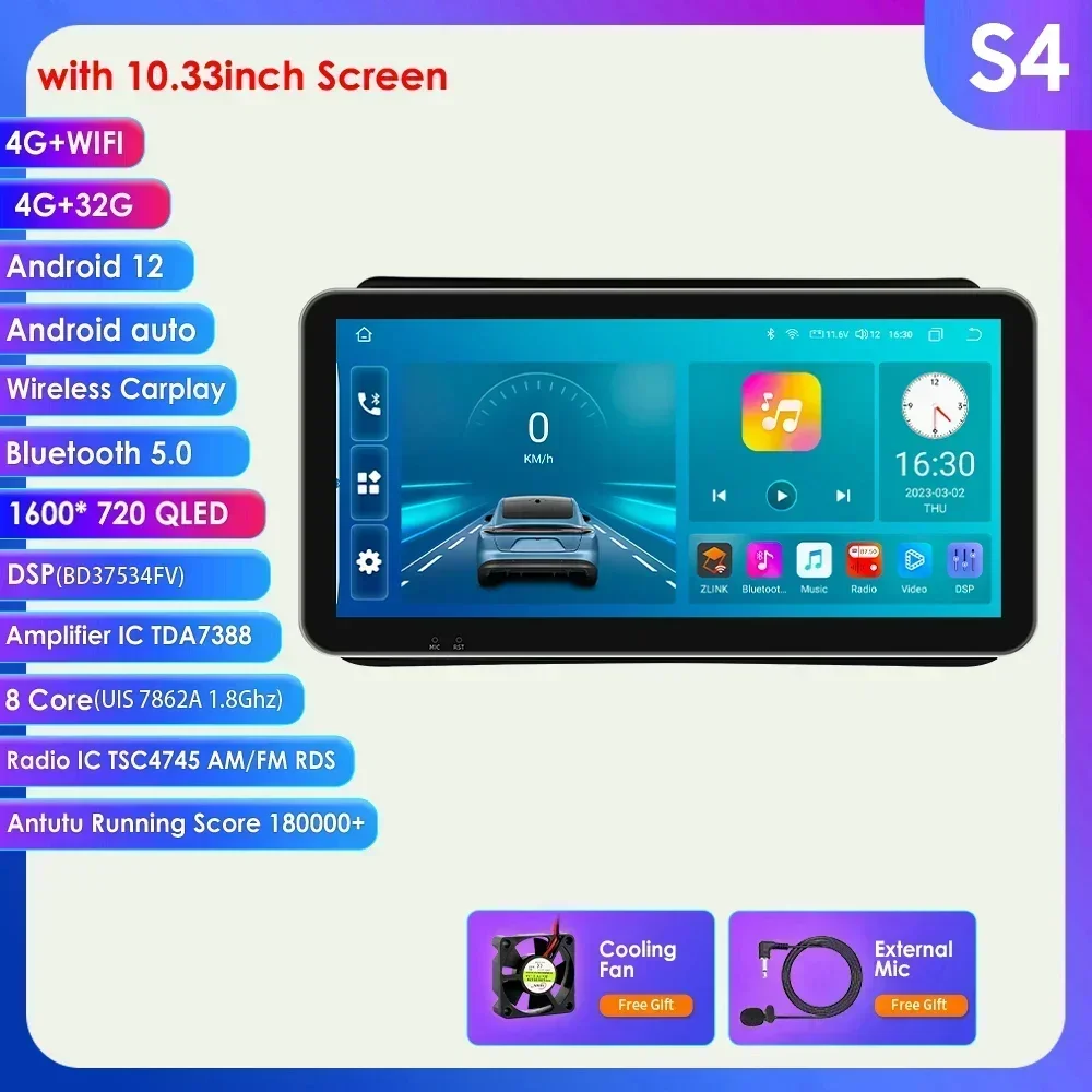8G 128G 2Din Android 14 Autoradio Multimedia Speler voor Opel Mokka 2012 2013 2014 2015 2016 Autoradio GPS Navi Wifi Audio Stereo