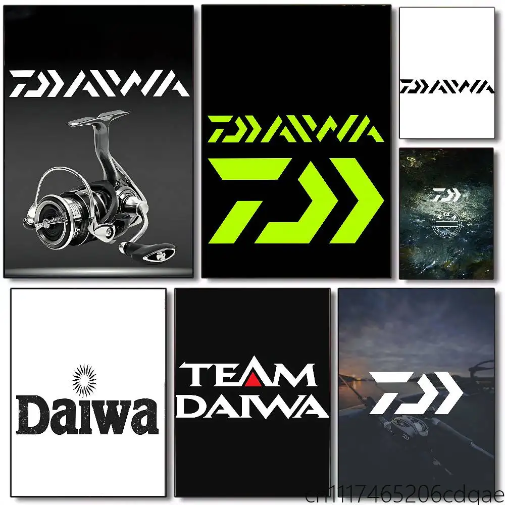 D-DaiwaS Fishing Logo Poster Art Print Anime Style Home Decor Ideal Gift Perfect Room Decor