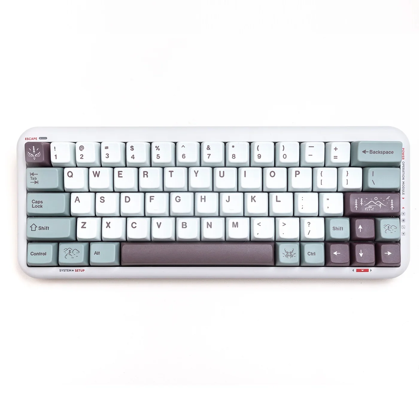 GMK Fog Mechanical Keyboard Keycap MDA Height PBT Material Sublimation CIY Ningzhi DK68 61 87 104