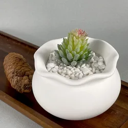 DIY Succulents Flowerpot Silicone Mold Fish Tank Craft Storage Box Making Plaster Resin Candle Jar Casting Molds Home Decoration