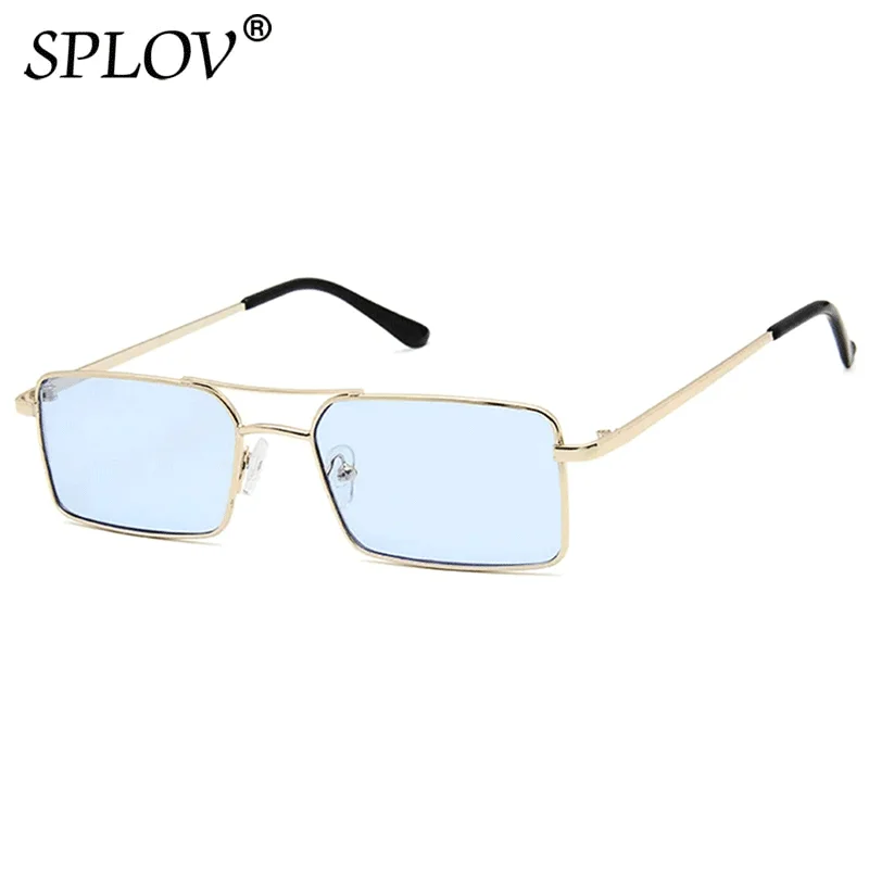 

Vintage Steampunk Sunglasses Rectangle Women Metal Double Bridge Glasses Luxury Lady Shades Mirror Oculos De Sol Feminino UV400