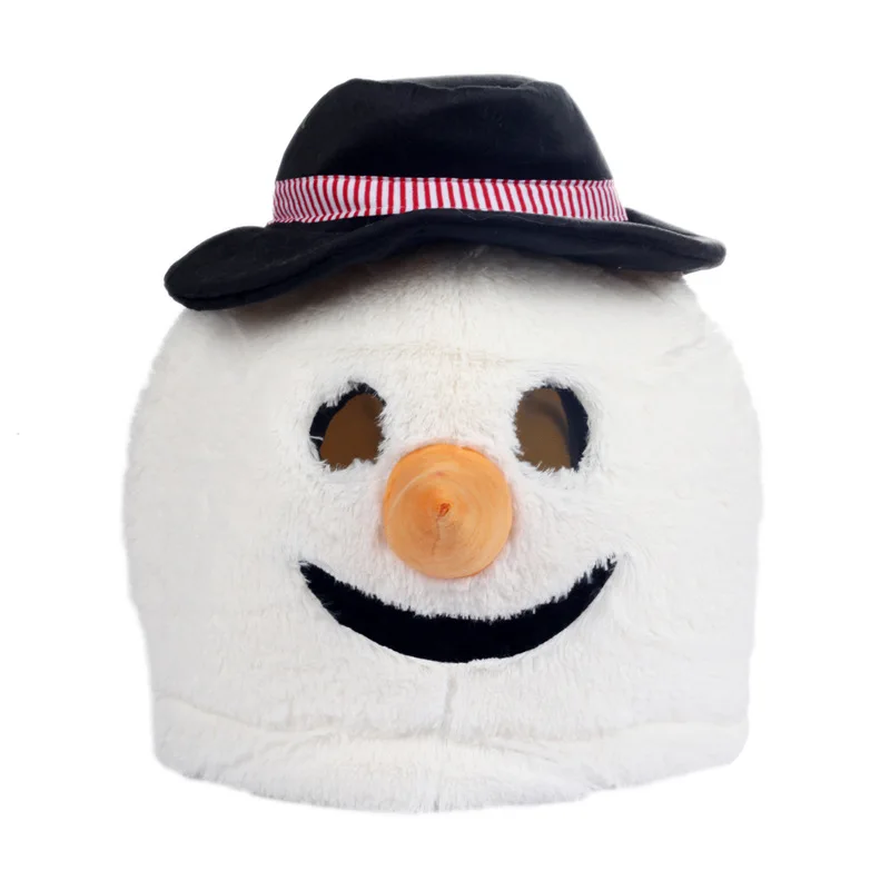 

Headgear Animal Snowman Headgear Christmas Holiday Party Makeup Props Plush Headgear