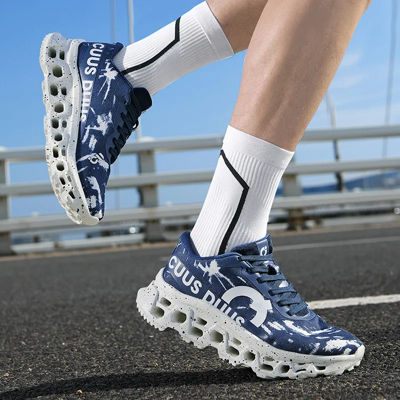 

Men Sports Shoes Luxury Casual Sneakers Mesh Running Shoes Summer Lightweight Platform Fashion Basketball Walking Shoes for Men