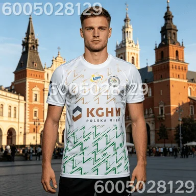 

New 2026 Polish Football Men's Jersey Poland Zagłębie Lubin Quick Drying Soccer Training Fans Breathable Tops Family Kids Tees
