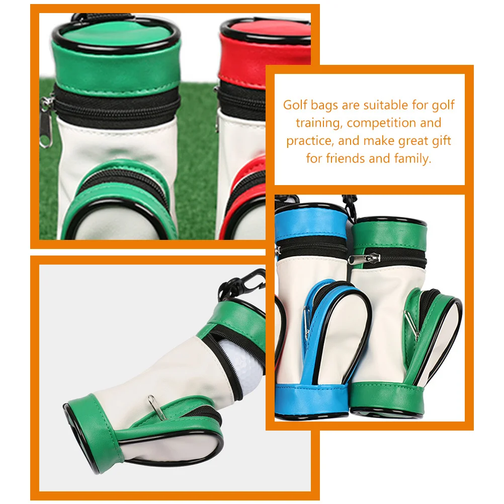حقيبة جولف من البولي يوريثان خفيفة الوزن محمولة وقابلة لإعادة الاستخدام وحامل كرة مدمج لتدريب الجولف والمسابقات وتصميم موفر للمساحة