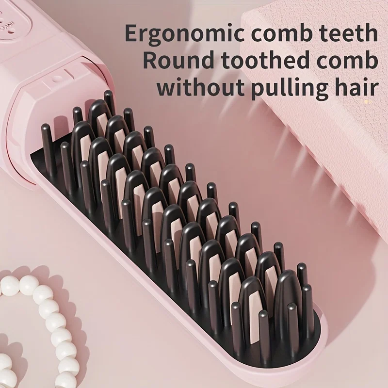 

Electric Hot Comb Multifunctional Straight Hair Straightener Comb Negative Ion Anti-Scalding Styling Tool Straightening Brush