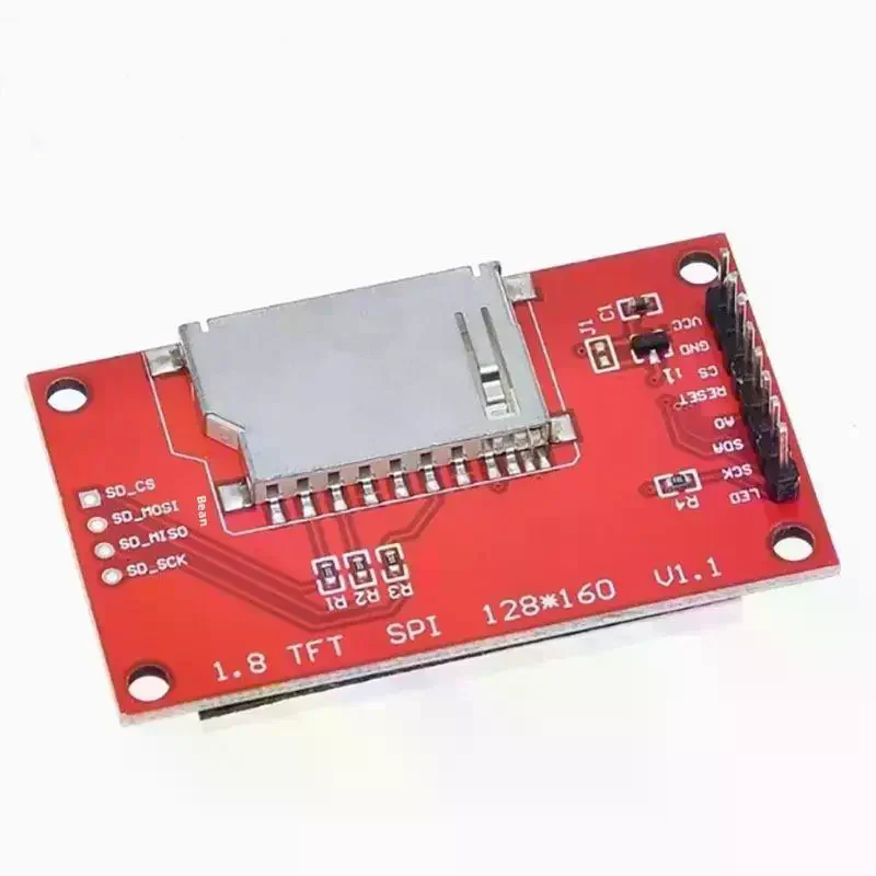 1.8 Inch TFT LCD Module LCD Screen Module ST7735 SPI Serial 51 Drivers 4 IO Driver TFT Resolution 128*160 For Arduino
