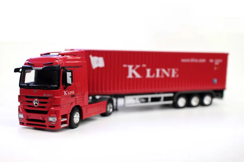 Diecast Toy Model Gift 1:50 Scale BE-NZ Actors Tractor Trailer K Line,CMA CGM,TEX,APL,OOCL Container Transport Truck Vehicles