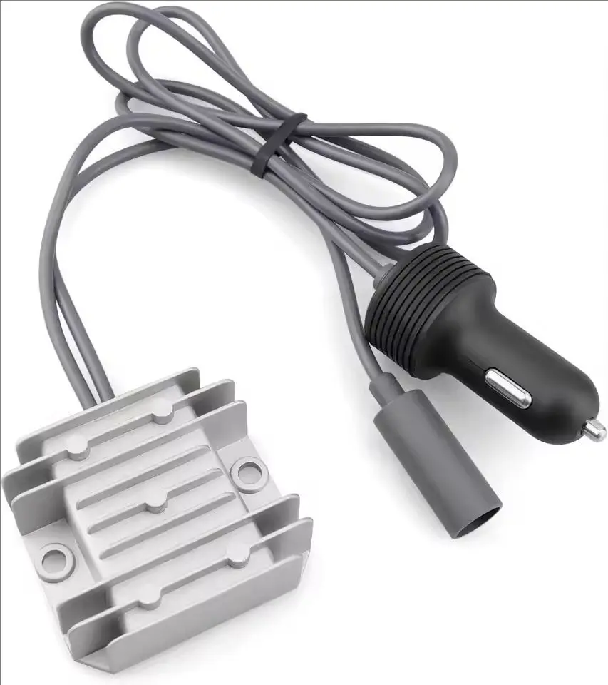 12V Power Adapter with Cigarette Lighter Plug for Converter Cable 12-24V to 30V 3.5A for DC5.5*2.1 Router Car Charger