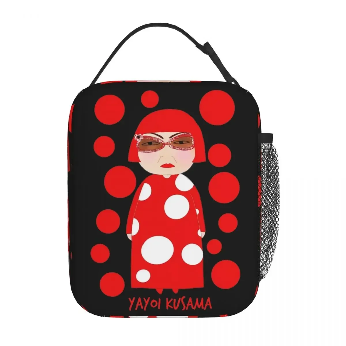 

Yayoi Kusama Insulated Lunch Bag Portable Reusable Cooler Bag Lunch Box Tote School Picnic Bento Pouch