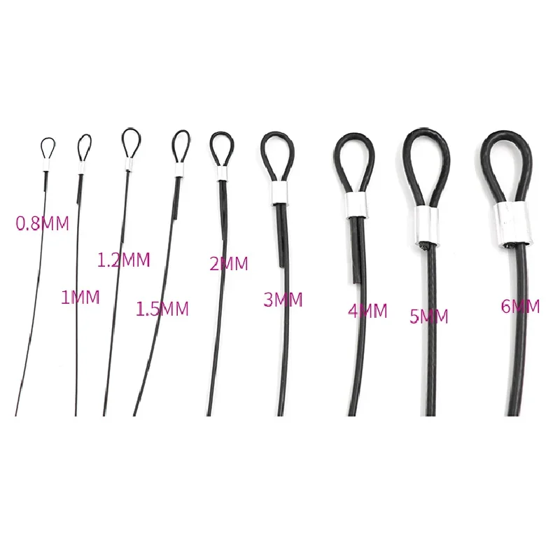 10 metri di diametro 1mm-6mm 304 acciaio inossidabile nero rivestito in PVC fune metallica 7*7/7*19 struttura morbida Wirerope filo di acciaio