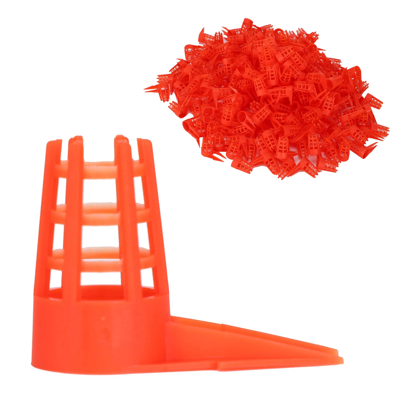 250PCS Plastic Opening Bee Queens Cage Bee Queens Protective Cell Cover Beekeeping Tool Supplies
