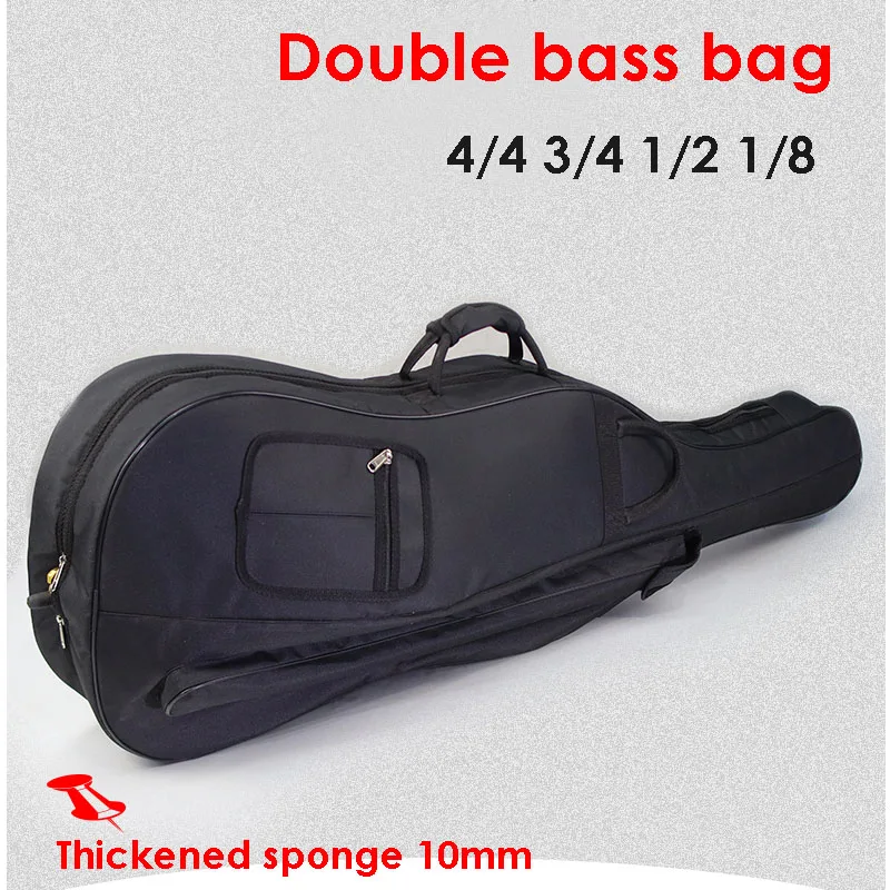 Fastshipping Professional 4/4 3/4 1/2 1/4 1/8  big bass double bass bag box Thickened rainproof and waterproof