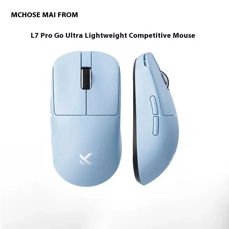 MCHOSE L7 Ultra E-sports Mouse 8K PAW3395 محمول خفيف الوزن قابل لإعادة الشحن 2.4G لاسلكي BT 3-وضع الفئران مخصصة لعبة هدايا الكمبيوتر