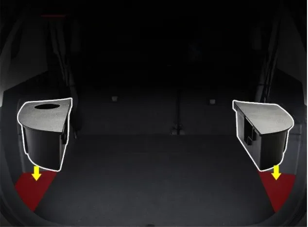 

For Mitsubishi Outlander 2016-2021 suitcase Storage boxes on the left and right sides of the storage box Car accessories
