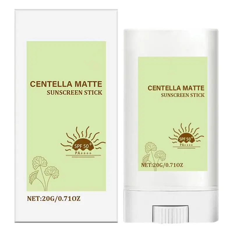 Sunscreen Stick SPF50 Matte Non-greasy Sun Screen Stick UV Protective Anti Oxidant Sun Block Isolation Sun Screen Cream 20g