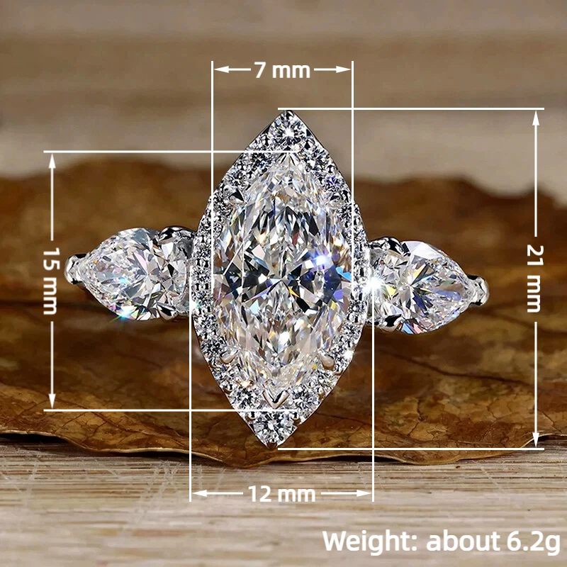 Huitan Damenring mit einfachem, vielseitigem Design für Hochzeit, charmantes Damen-Party-Accessoire mit glänzendem CZ, eleganter Verlobungsschmuck – Detail 20
