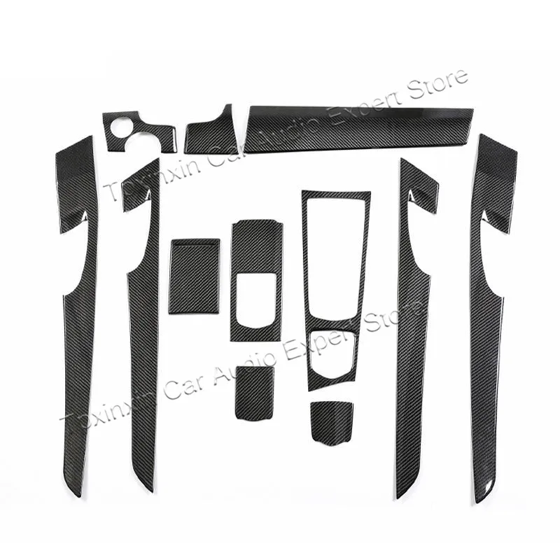 

Детали для салона автомобиля Porsche Panamera 970 2010-2016, панель дверной ручки из углеродного волокна, переключение передач, Отделка приборной панели, измеритель, панель, крышки